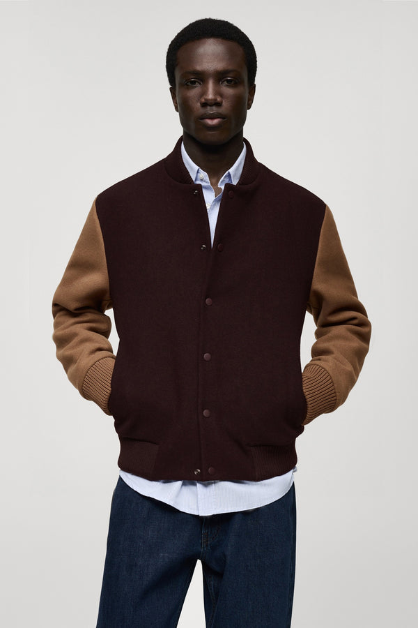 Veste courte Bordeaux - MANGO