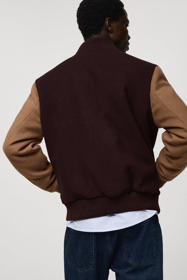 Veste courte Bordeaux - MANGO