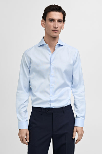 Hemd (lange mouwen) Blauw - MANGO