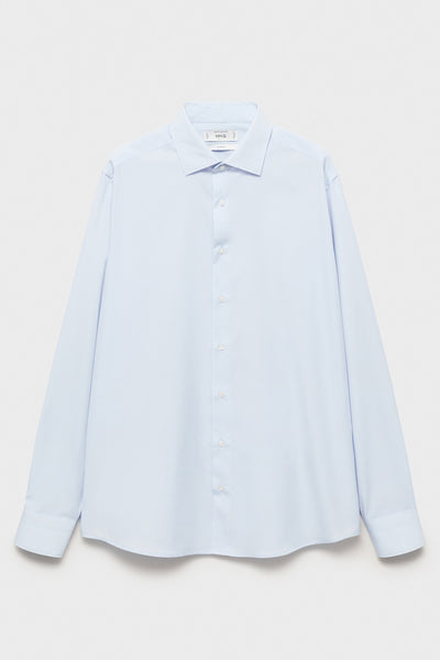 Hemd (lange mouwen) Blauw - MANGO