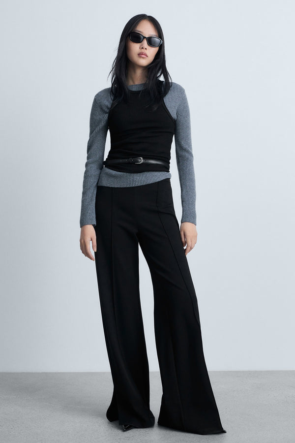 Pantalon Noir - MANGO