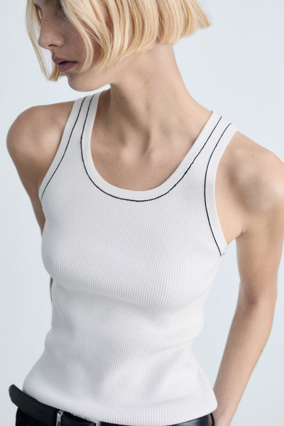 Singlet Wit - MANGO
