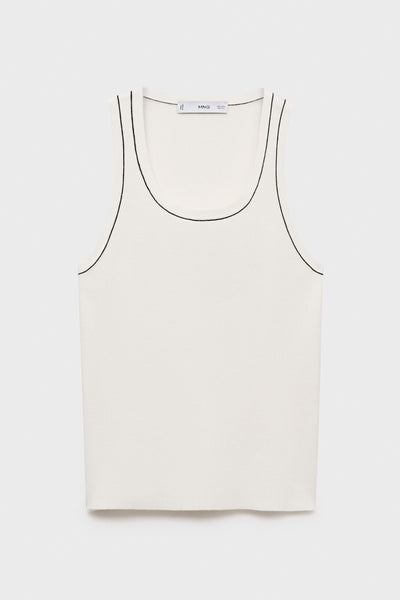 Singlet Wit - MANGO