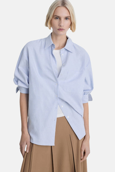 Chemisier (manches longues) Bleu - MANGO