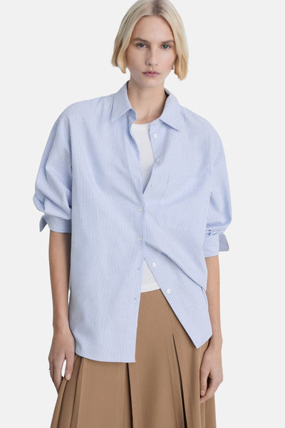 Chemisier (manches longues) Bleu - MANGO