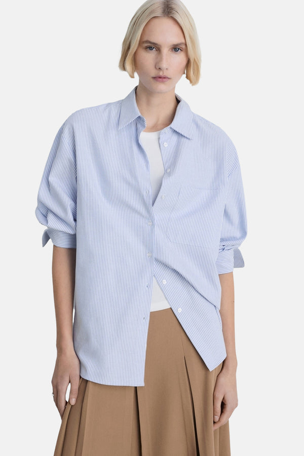 Chemisier (manches longues) Bleu - MANGO