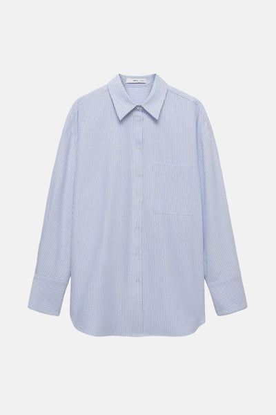 Chemisier (manches longues) Bleu - MANGO