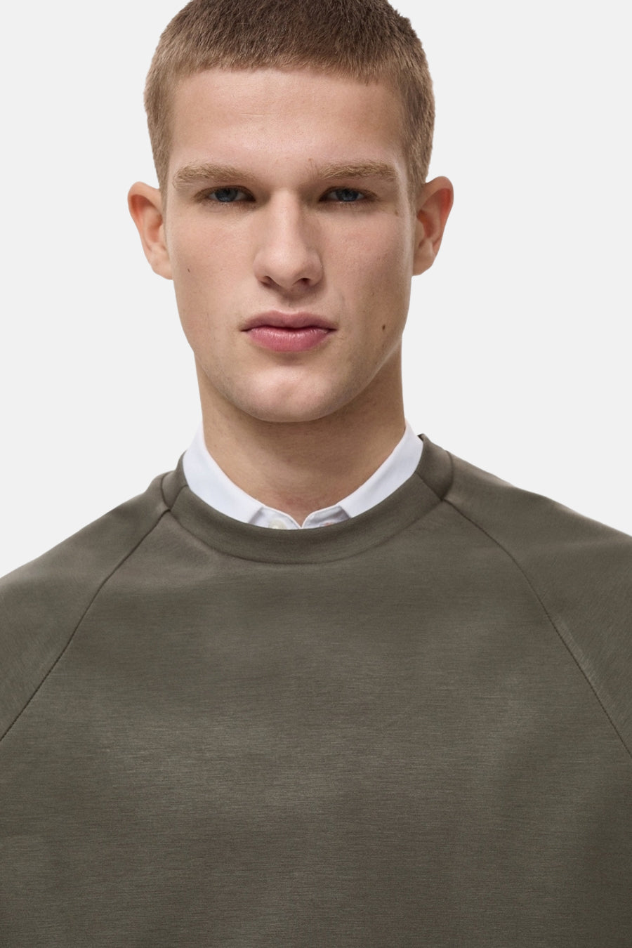 Sweat col rond Vert - MANGO