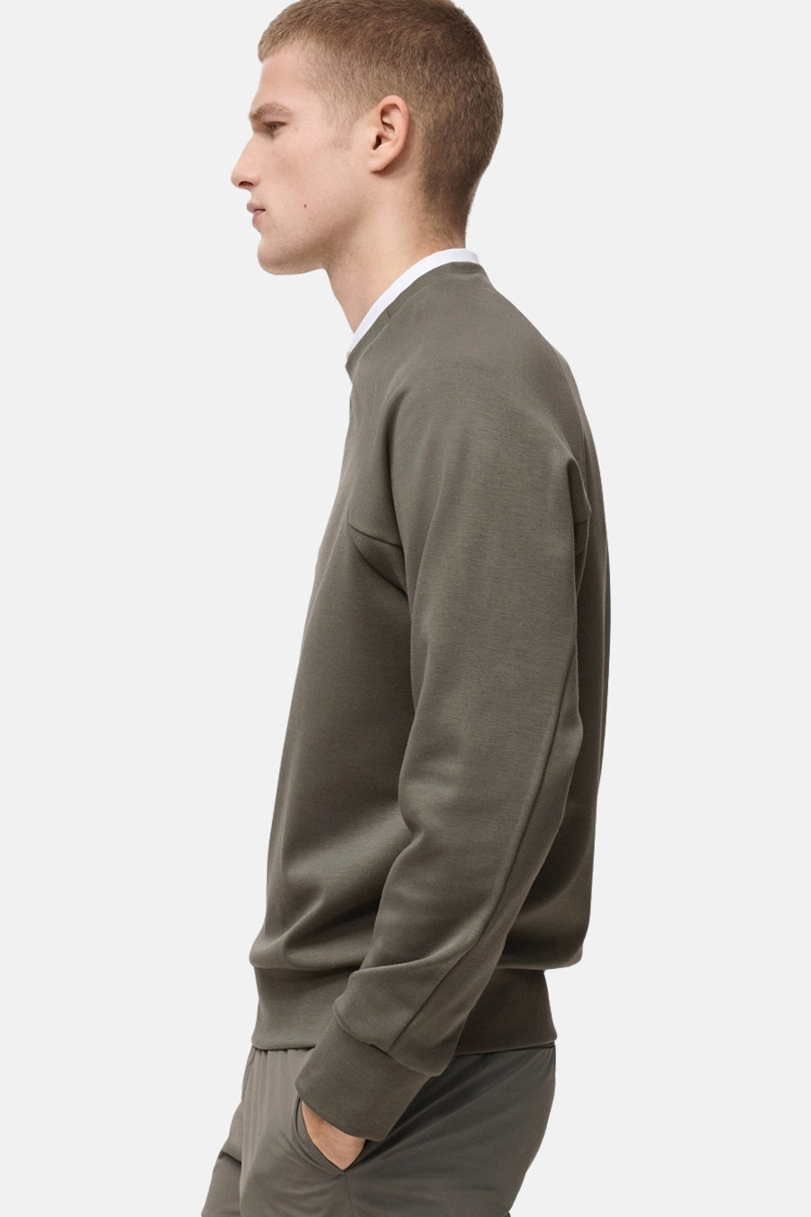 Sweat col rond Vert - MANGO