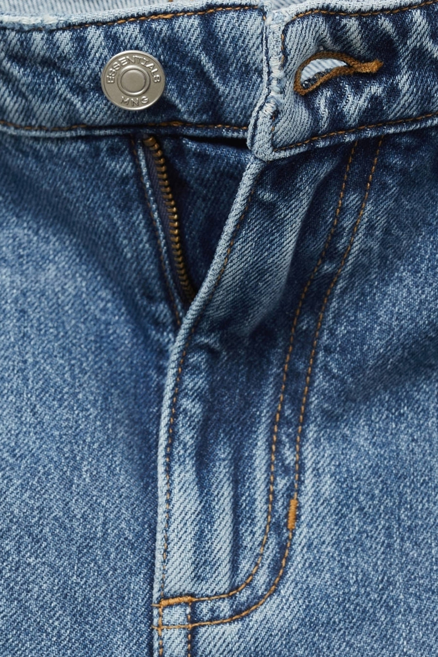 Jean tapered MID BLUE DENIM - MANGO