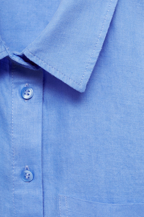 Chemisier (manches longues) Bleu - MANGO