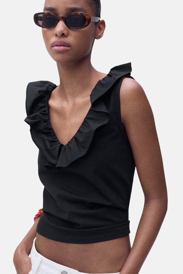 Top (sans manches) Noir - MANGO