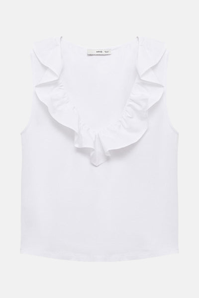Top (zonder mouwen) Wit - MANGO
