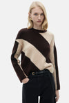 Pull col rond Brun - MANGO