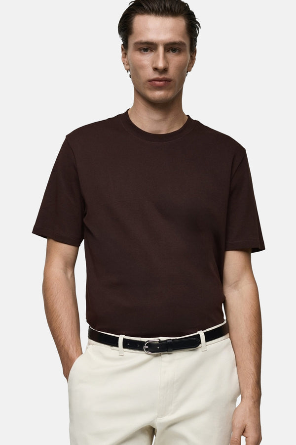 T-shirt (manches courtes) Brun - MANGO