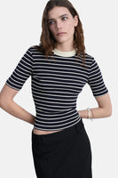 T-shirt (manches courtes) Bleu - MANGO