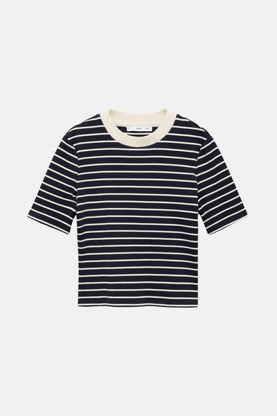 T-shirt (manches courtes) Bleu - MANGO
