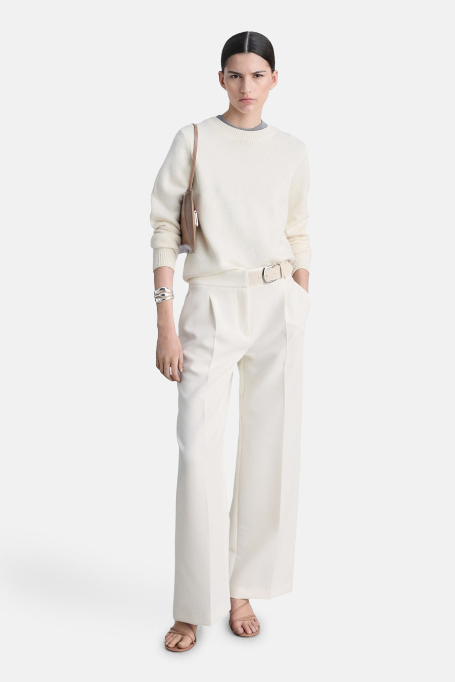 Broek Wit - MANGO