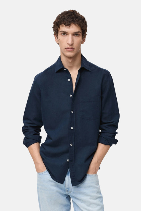 Hemd (lange mouwen) Blauw - MANGO
