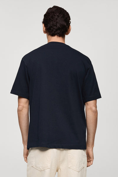 T-shirt (korte mouwen) Blauw - MANGO