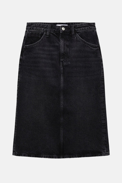 Jupe 3/4 BLACK DENIM - MANGO