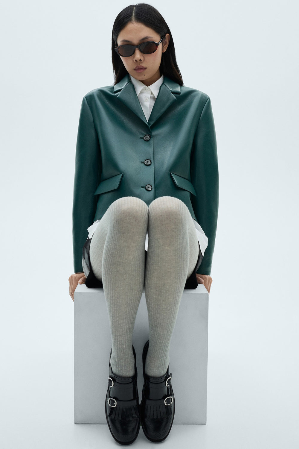 Veste courte Bleu - MANGO