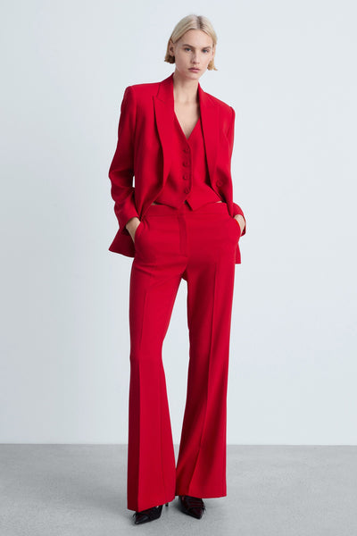 Pantalon de costume Rouge - MANGO