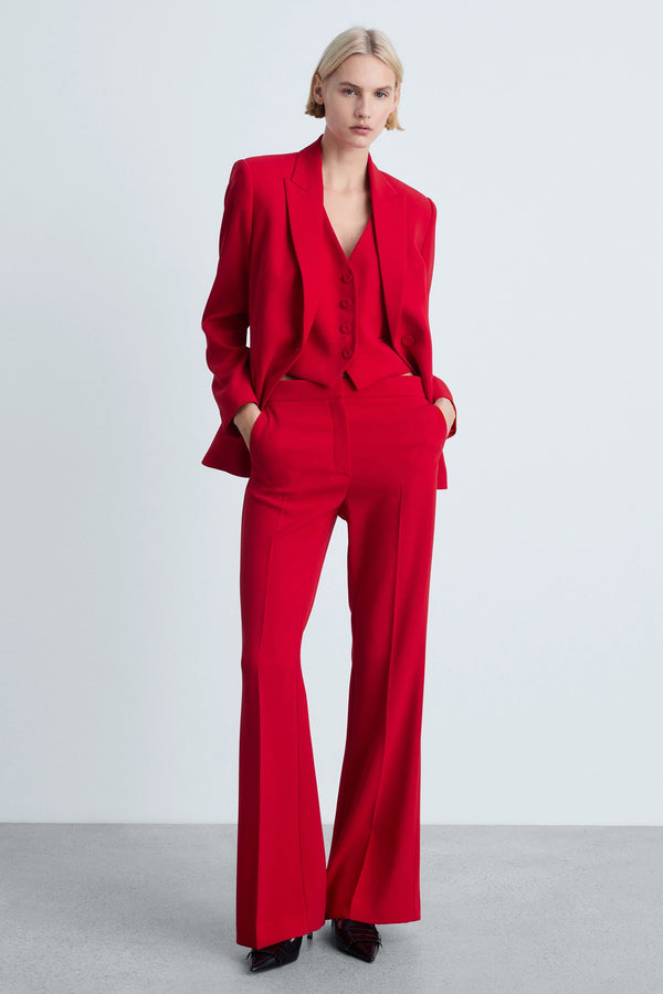 Pantalon de costume Rouge - MANGO