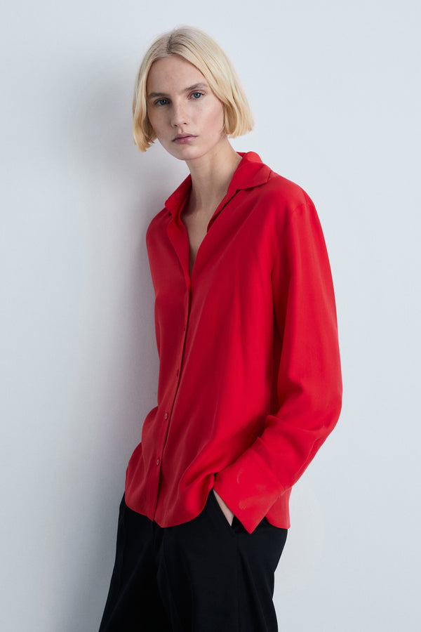 Chemisier (manches longues) Rouge - MANGO