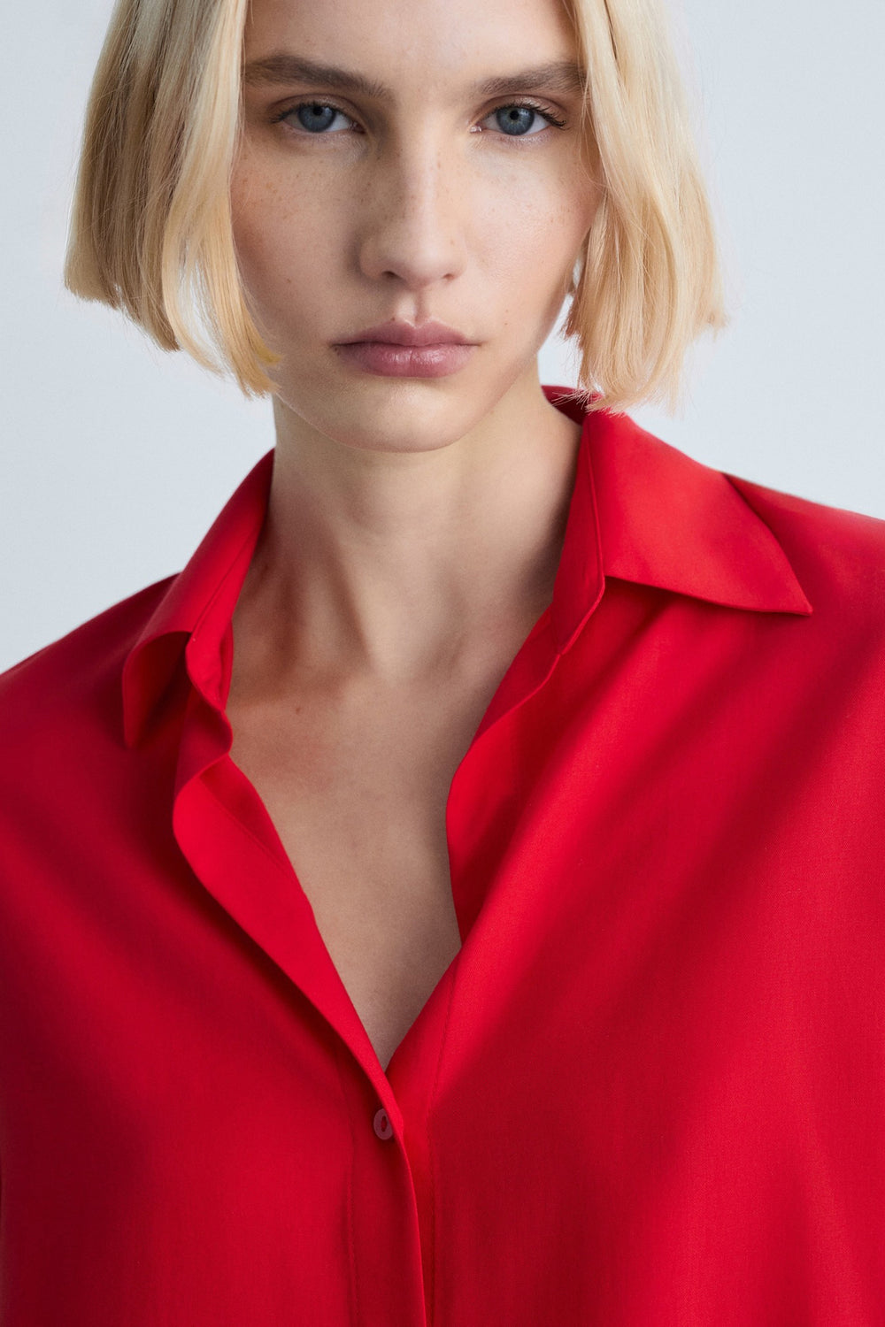 Chemisier (manches longues) Rouge - MANGO