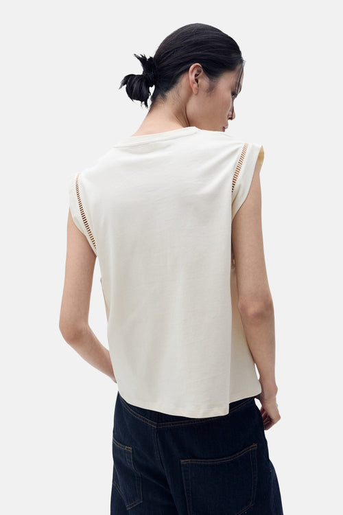 Top (zonder mouwen) Beige - MANGO