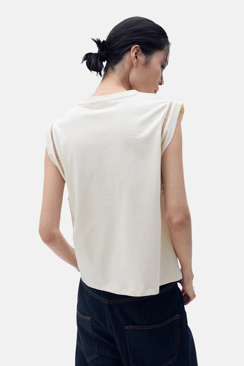 Top (sans manches) Beige - MANGO