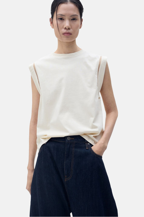 Top (sans manches) Beige - MANGO