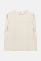 Top (sans manches) Beige - MANGO