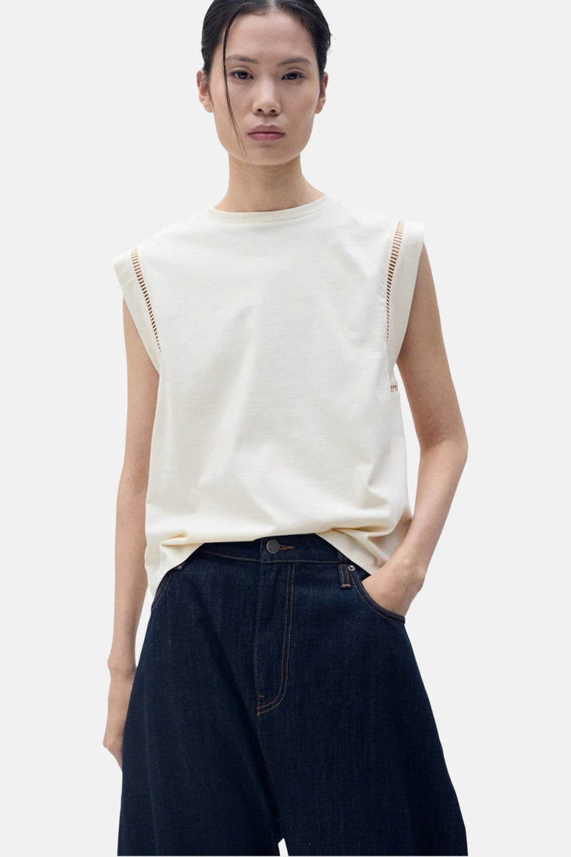 Top (zonder mouwen) Beige - MANGO