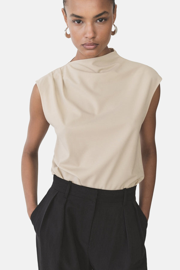 Top (sans manches) Beige - MANGO
