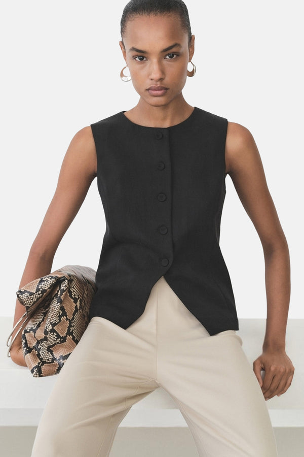 Veste longue Noir - MANGO