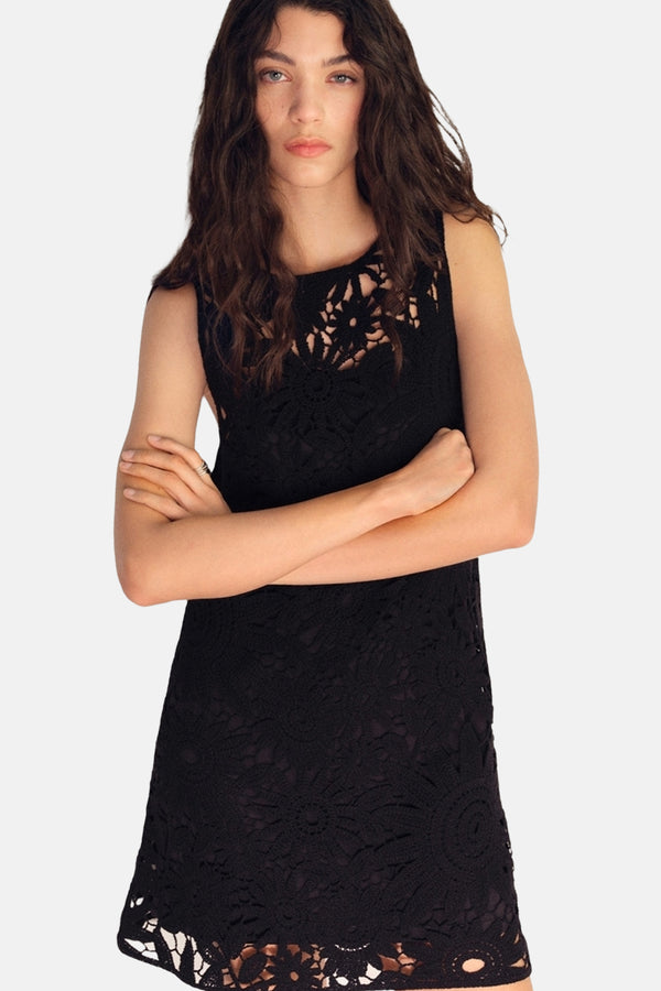 Dames tops kleed zonder mouw Noir - MANGO