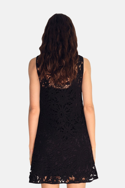 	Dames tops kleed zonder mouw Zwart - MANGO