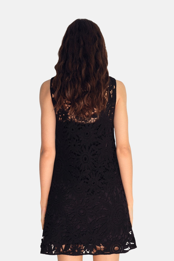 Dames tops kleed zonder mouw Noir - MANGO