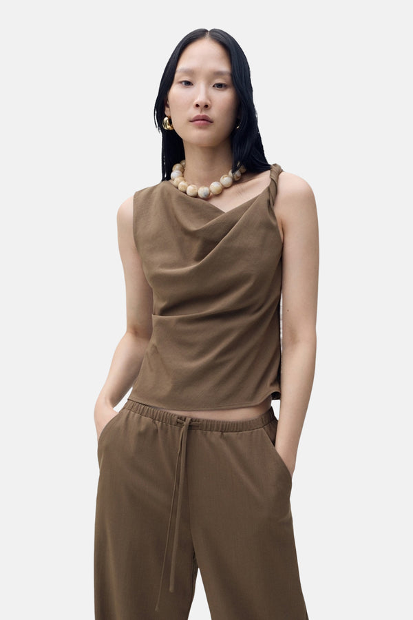 Broek Bruin - MANGO