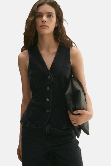 Blazer BLACK DENIM - MANGO