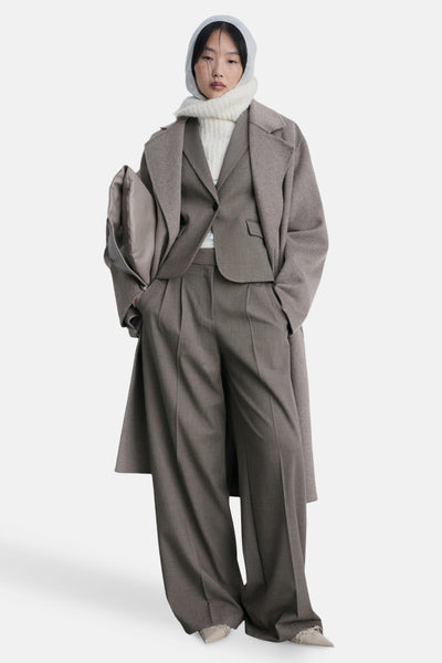 Pantalon de costume Brun - MANGO