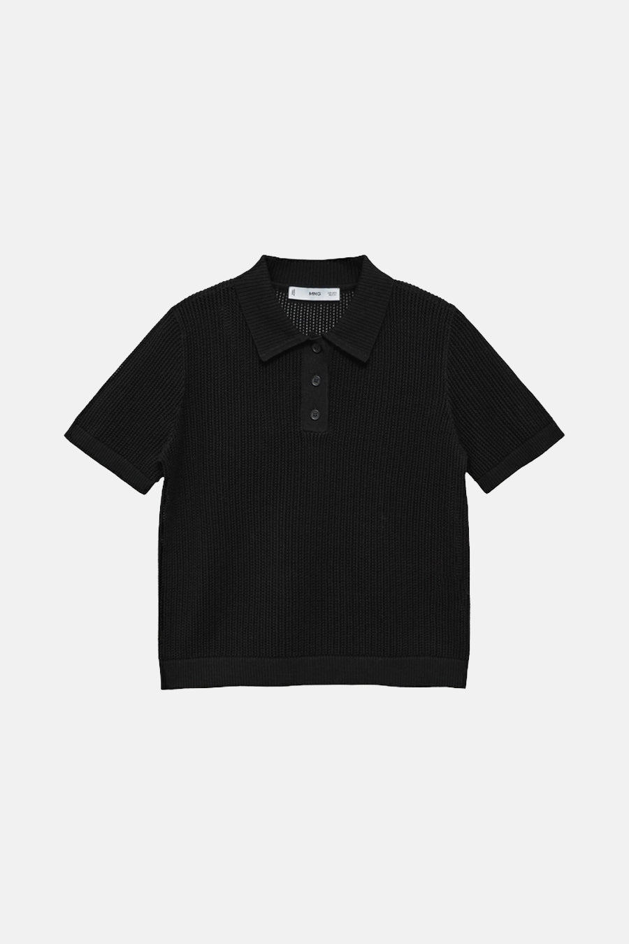 Polo Zwart - MANGO