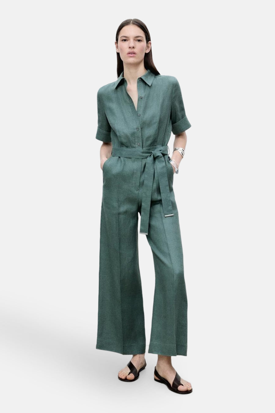 Jumpsuit Groen - MANGO