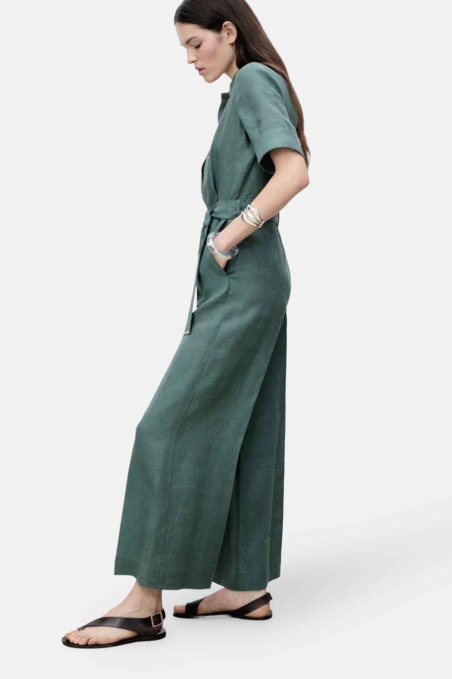 Jumpsuit Groen - MANGO