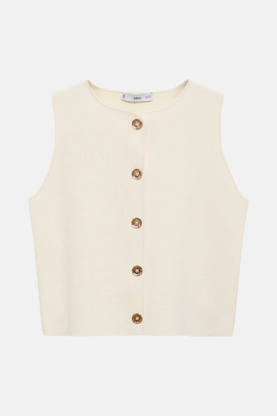 Gilet Écru - MANGO