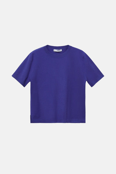 Pull col rond Bleu - MANGO