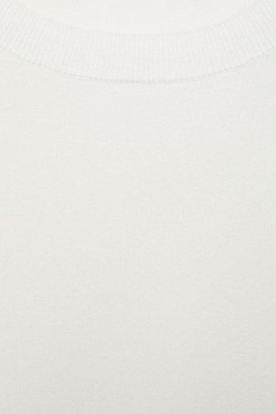 Pull col rond Blanc - MANGO