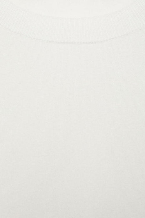 Pull col rond Blanc - MANGO